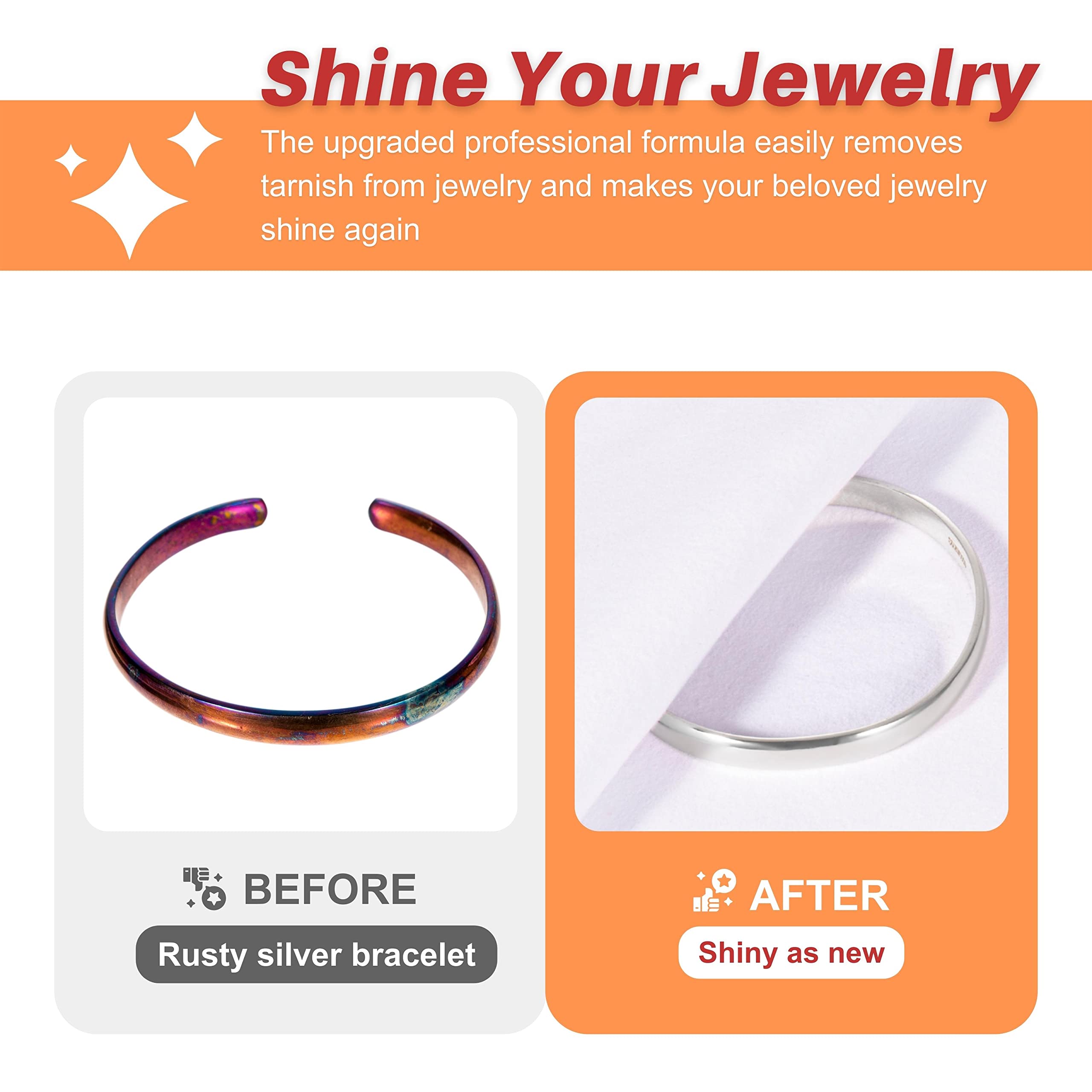 CATIFLIN 3PCS Dark Gray Silver Polishing Cloths, 10