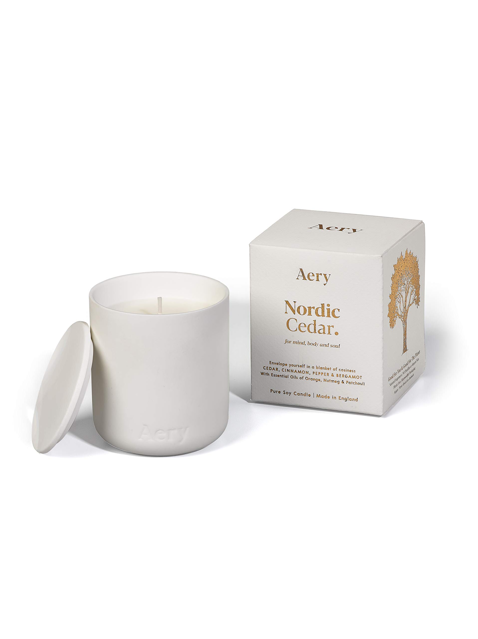Aery Fernweh Candle, Nordic Cedar, White, One size, 280g