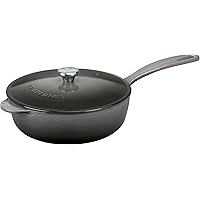 Le Creuset Enameled Cast-Iron 3-Quart Saucier Pan, Oyster