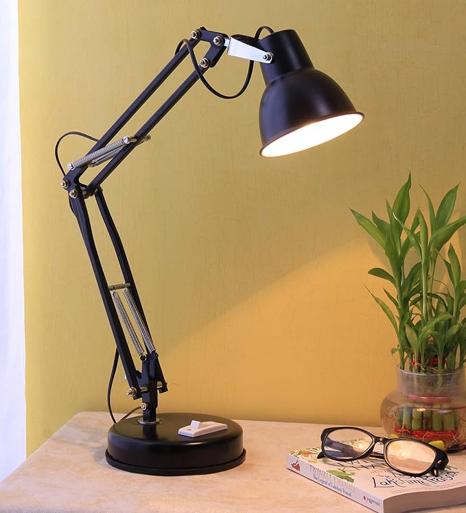 Round Black Doctor Flexible Study lamp by Devansh for Desk/Reading/Gift