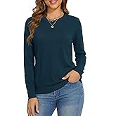 LaGracia Womens Wool Blend Crew Neck Long Sleeve Lightweight Fall Sweater 2026
