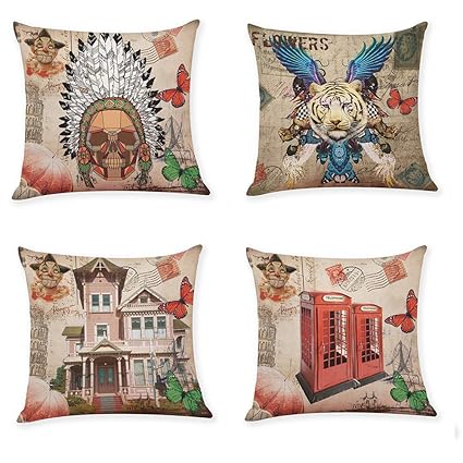 Amazon Com Eu Home Classic Style Throw Pillow Case Cushion Cover