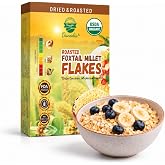 Danodia Foods USDA Organic Foxtail Millet Flakes, Breakfast Cereal, 1 lb | Foxtail millet flakes, poha-style cereal; for breakfast bowls, porridge, upma, chivda, yogurt, milk and snacks; home use
