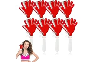 8 Pcs Hand Clappers 7.5 Inch Noise Makers Party Favors Plastic Clapper Sporting Events Cheers for Football Basketball Birthda