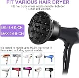 UUCOLOR Universal Hair Diffuser Adjustable Fits 1.4–2.6 in Nozzle view 6