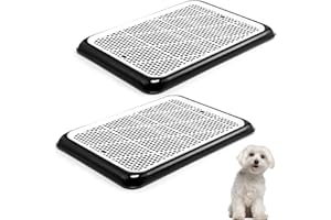 Mifoci 2 Pcs Dog Pee Pad Holder Potty Tray Portable Dog Litter Box Toilet Training for Small Medium Large Pet Puppy Indoor Outdoor