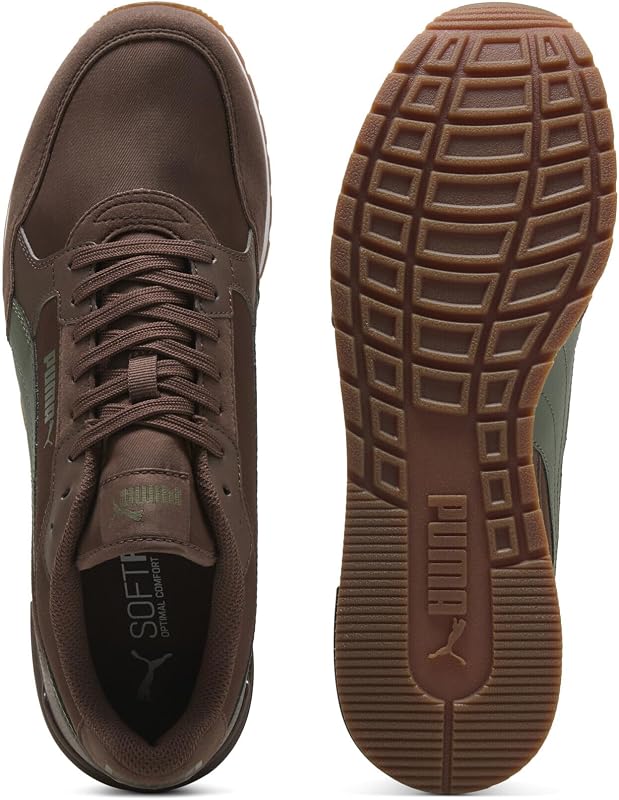 Erwachsene ST Runner v4 Nylon Sneakers 41, Chestnut Brown Moss Veil White Gum Green