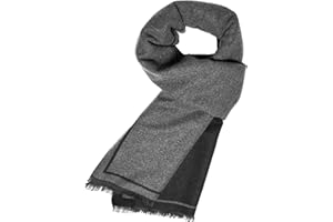 Prupoky Mens Cashmere Winter Scarf Soft Warm Wool Scarves Plaid Tassel Scarf for Men