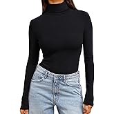 Trendy Queen Women's Turtleneck Long Sleeve Shirts Spring Fashion Basic Thermal Underwear Tops Winter Clothes 2026