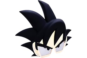 Sun-Staches Official Dragon Ball Z Sunglasses | Goku or Vegeta Costume Accessory | UV 400 | One Size Fits Most