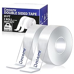 Double Sided Tape Heavy Duty 2 Rolls 120" x