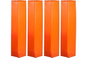 Crown Sporting Goods Anchorless Weighted Football Pylons (Set of 4), Orange