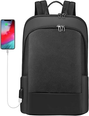Amazon Co Jp Lovevook リュック レディース メンズ スリムリュック 防水 ビジネスリュック 軽量 盗難防止 リュック薄型 大容量バッグパック 15インチ Usb充電ポート搭載 多機能 通学 通勤 リュック レディース ブラック シューズ バッグ