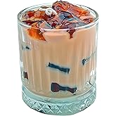 Erirurs Sweet Latte-Scented Iced Coffee Candle - Natural Soy Wax Blend with Essential Oils - Decorative Mug Candle for Aromatherapy, Meditation, and Home Decor - Ideal Gift for Coffee Lovers