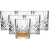 binsakao Old Fashioned Cocktail Glasses - Whiskey Glasses Set of 6 - Vodka Bourbon Scotch Liquor Glass - Bar Tumbler Glasses Set 10 oz