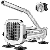 French Fry Cutter, Ruooson Professional Potato Cutter Slicer with 1/2 In Stainless Steel Blades, Great for Whole Potatoes Car