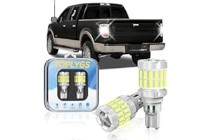 TOPLYGS 912 921 Bulb Fit For Ford 2009-2014 F-150 2011-2016 F250 F350 Super Duty Reverse Light Bulb, 6000K White, Super Bright OEM T15 LED Bulb Replacement, 360° Illumination with Projector, Pack of 2