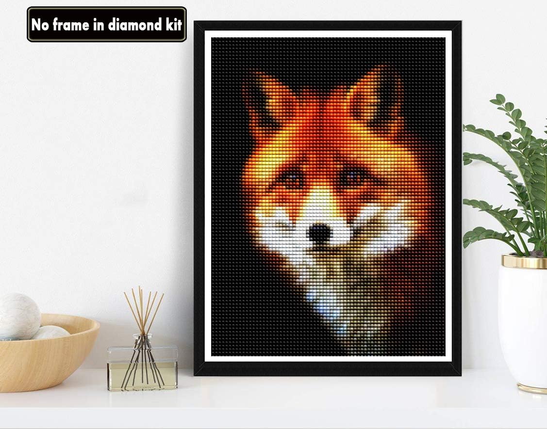 VAIIEYO 5D Diamond Painting Fox, Paint with Diamonds Art Animal - Image 3