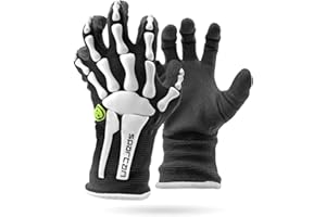 19 ACRES Infamous Paintball Spartan Skeleton Bones Gloves - XL (10), BlackWhite