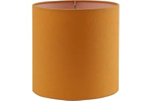 Aspen Creative 31238A Transitional Drum (Cylinder) Shaped Spider Construction Lamp Shade in Honey, 8" Wide (8" x 8" x 8")