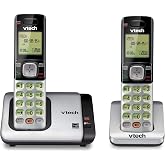 VTech CS6719-2 2-Handset Cordless Phone with Caller ID/Call Waiting, Handset Intercom &amp; Backlit Display/Keypad, Silver