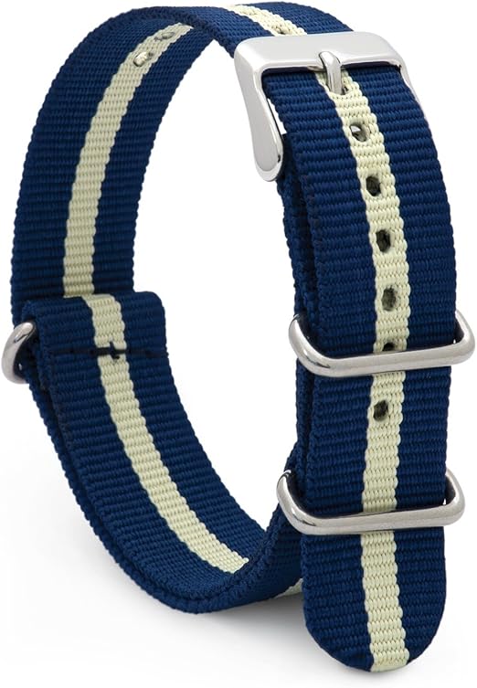 Striped nylon watch bands Clearance