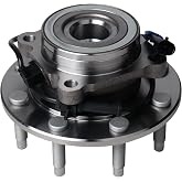 KUSATEC 515058 Front Wheel Bearing and Hub Assembly | Compatible with Chevy Silverado 2500/3500 4WD, GMC Sierra 1500/2500 Yukon XL 99-07, Hummer H2 2003-2007, 8 Lug Bolts w/ABS