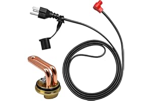 STILEALUS Engine Block Heater 1000W 120V Fits for 2001-2015 Chevrolet & GMC 6.6L V8 Duramax Diesel Models Replaces OEM# 3100130, 40mm Port