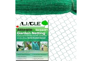 ALIAGLE Bird Netting for Garden Protect Vegetable Plants and Fruit Trees, Garden Net Doesn't Tangle and Reusable Fencing Protect Fruit Vegetables from Birds,Deer,Squirrels and Other Animals(6.8x33Ft)