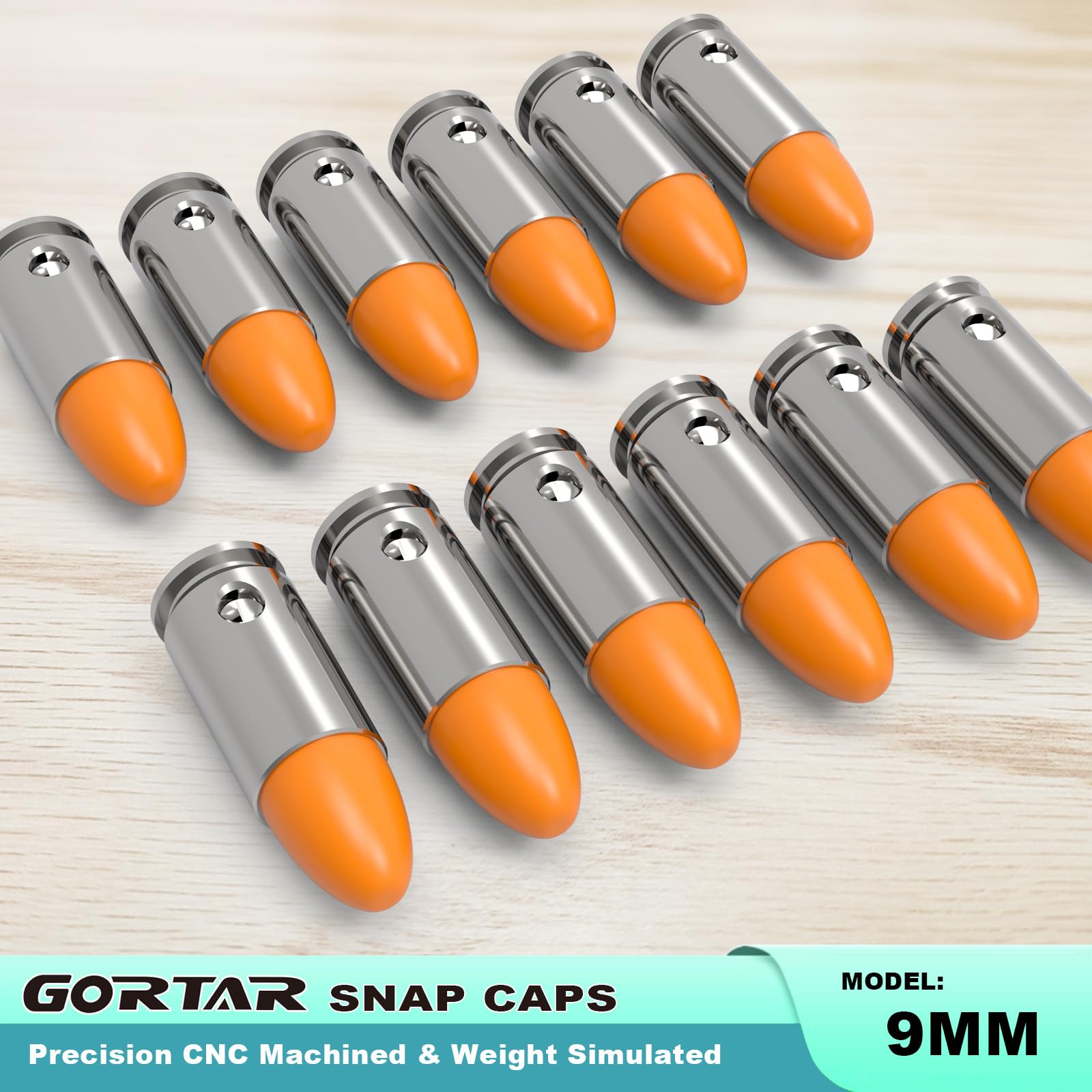 GORTAR Snap Caps Training Dummy Rounds Practice Safe Loading Firing Close to Real Weight