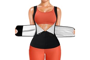 TrainingGirl Sauna Sweat Suit for Women Waist Trainer Workout Faja Weight Vest Body Shaper Shirt Band