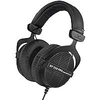 beyerdynamic (ベイヤーダイナミック) Dt 990 Pro オーバーイヤースタジオモニターヘッドホン - オープンバックステレオ構造 有線 80オーム ブラック (限定版)
