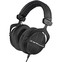 beyerdynamic Dt 990 Pro Over-Ear Studio Monitor Headphones - Open-Back Stereo Construction, Wired (80 Ohm, Black (Limited Edi