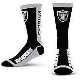 For Bare Feet NFL Unisex Mvp Crew Sock Nfl Large