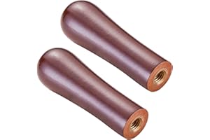 LitKiwi 2Pcs Beer Tap Handle,Premium Wooden Faucet Rustic Black Classical Style Handle,3/8''-16 Thread for Most Standard American Draft Beer Faucet,Homebrew,Kegerators and Bars