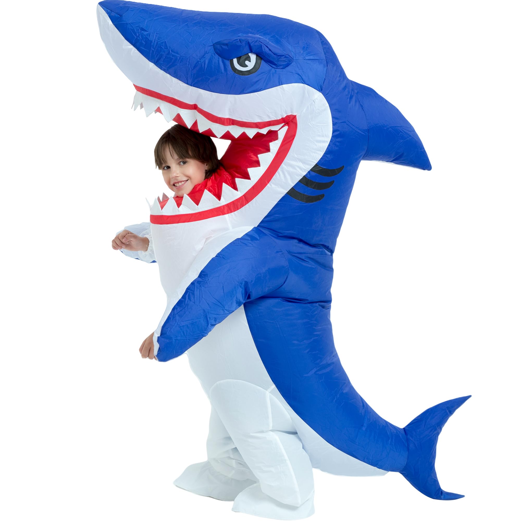 One Casa Blow Up Party Costume,Inflatable Costumes for Kids, Full Body Shark Costume,Halloween Costumes for Boys Girls