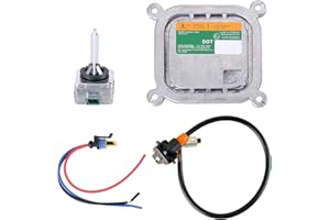 Hiolpen HID Headlight Ballast W/Igniter & D3S Bulb for Ford Edge Escape Explorer, for F150 Flex Mustang Taurus 8A5Z-13C170-A 7L7Z-13N021-A Xenon Ballast Control Module