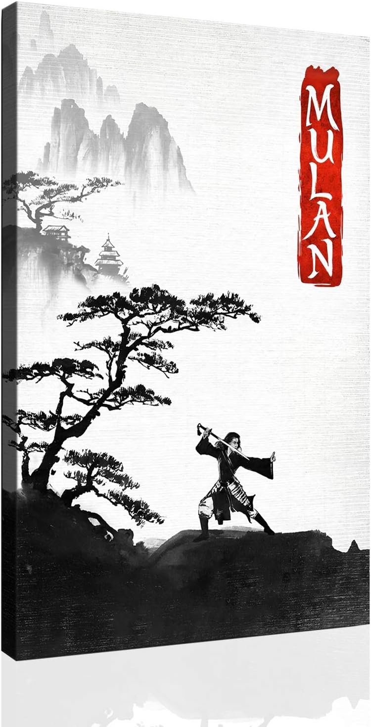Amazon Com Movie Mulan Chinoiserie Ink Posters Painting Canvas Decor Prints Bedroom Large Wall Art Picture 28x42inch Canvas Rolls Posters Prints movie mulan chinoiserie ink posters