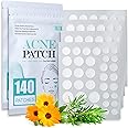 Acne Patch Pimple Patch, 4 Sizes 280 Patches Acne Absorbing Cover Patch, Hydrocolloid Invisible Acne Patches For Face Zit Patch Acne Dots Tea Tree, Calendula Oil - 2 Pack