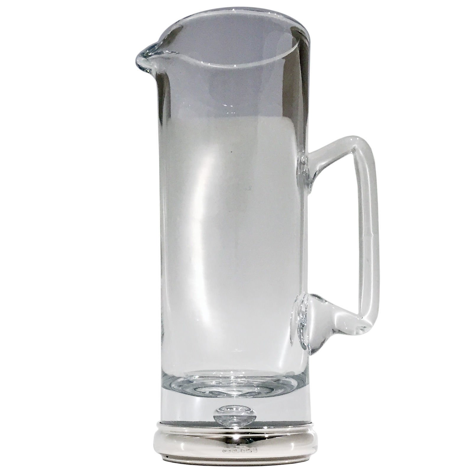 New Silver & Crystal Small Water Jug 7" Boxed