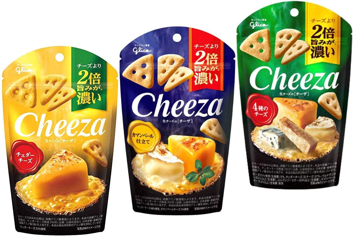 Glico Cheeza, Japanese Cheese Snack,3 Kinds of Sets.No.a362 Amazon.co