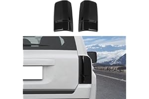 CHEROCAR Smoked Black Tail Light Lamp Cover Guard Trim Decoration Exterior Accessories for Jeep Patriot 2011 2012 2013 2014 2015 2016