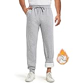Zylioo Extra Long Fleece Sweatpants for Men Tall, Men's Black Fleece Sweatpants with 36 Inch Inseam, Men's Tall Joggers