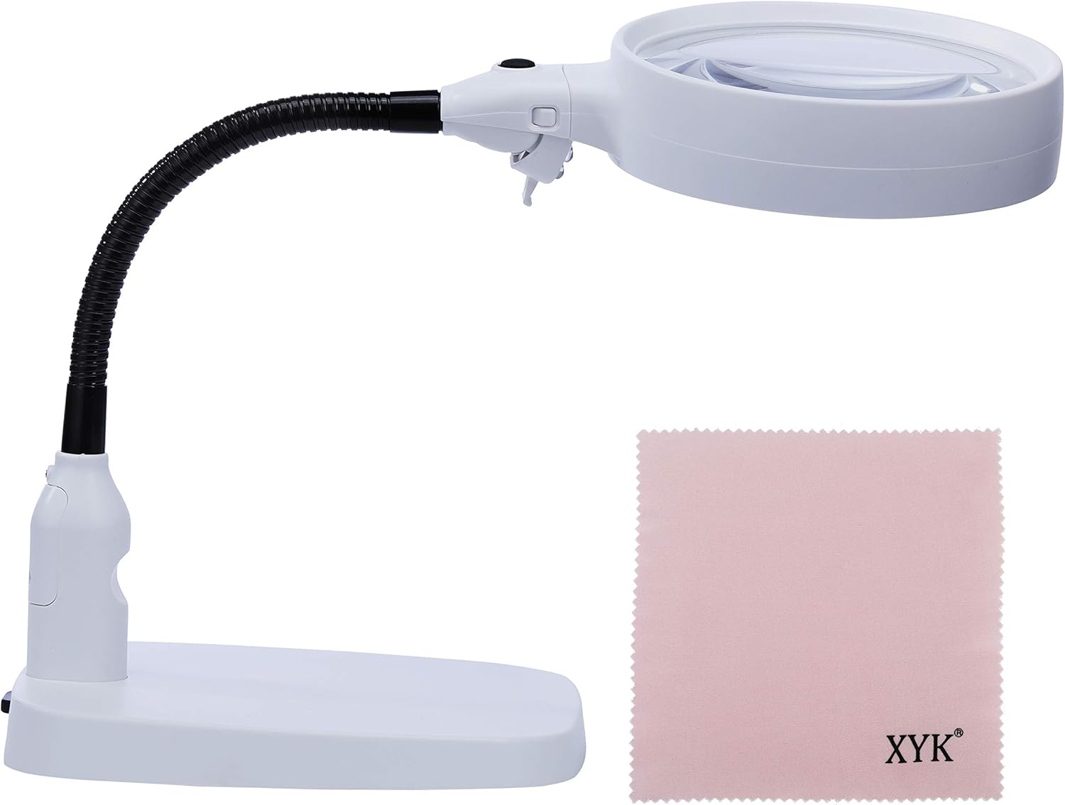 table stand magnifier with light