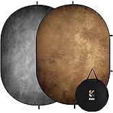 Kate Collapsible Backdrop Grey Brown Self Tape Backdrop 285 | Grey Brown Collapsible Backdrop 5'x6.5' Pop Up Backdrops,for Photography, YouTube Videos, and Live Streaming.