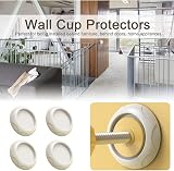 WUBAYI 4Pcs Wall Protector for Baby Gate Stair Guard Wall Saver White view 8