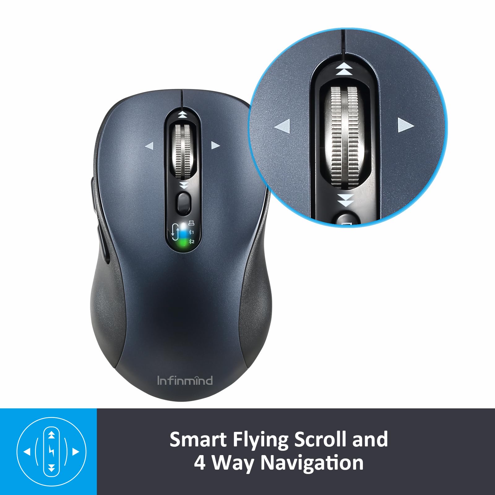 Mua Wireless Bluetooth Mouse with 4 Way Navigation Scrolling ...