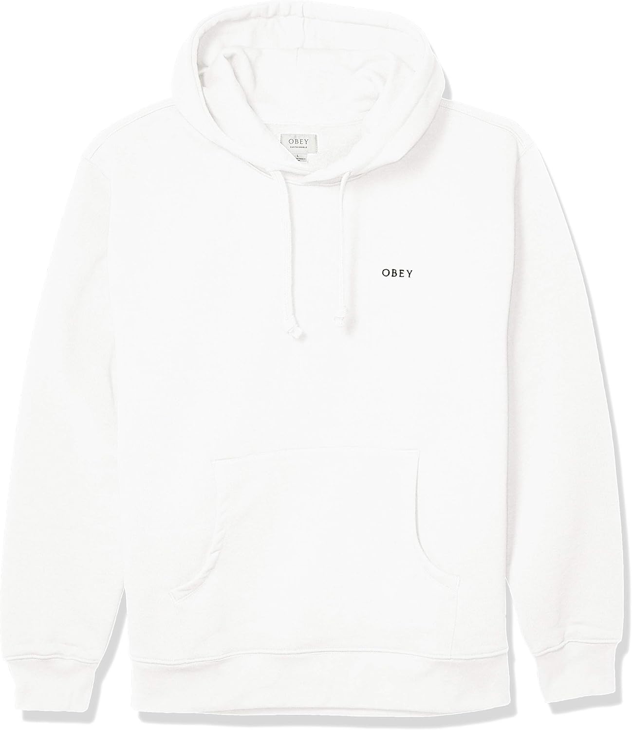 Obey Men's Sweatshirt, Recycled Yarns, Ideals Sustainable Hood: Clothing