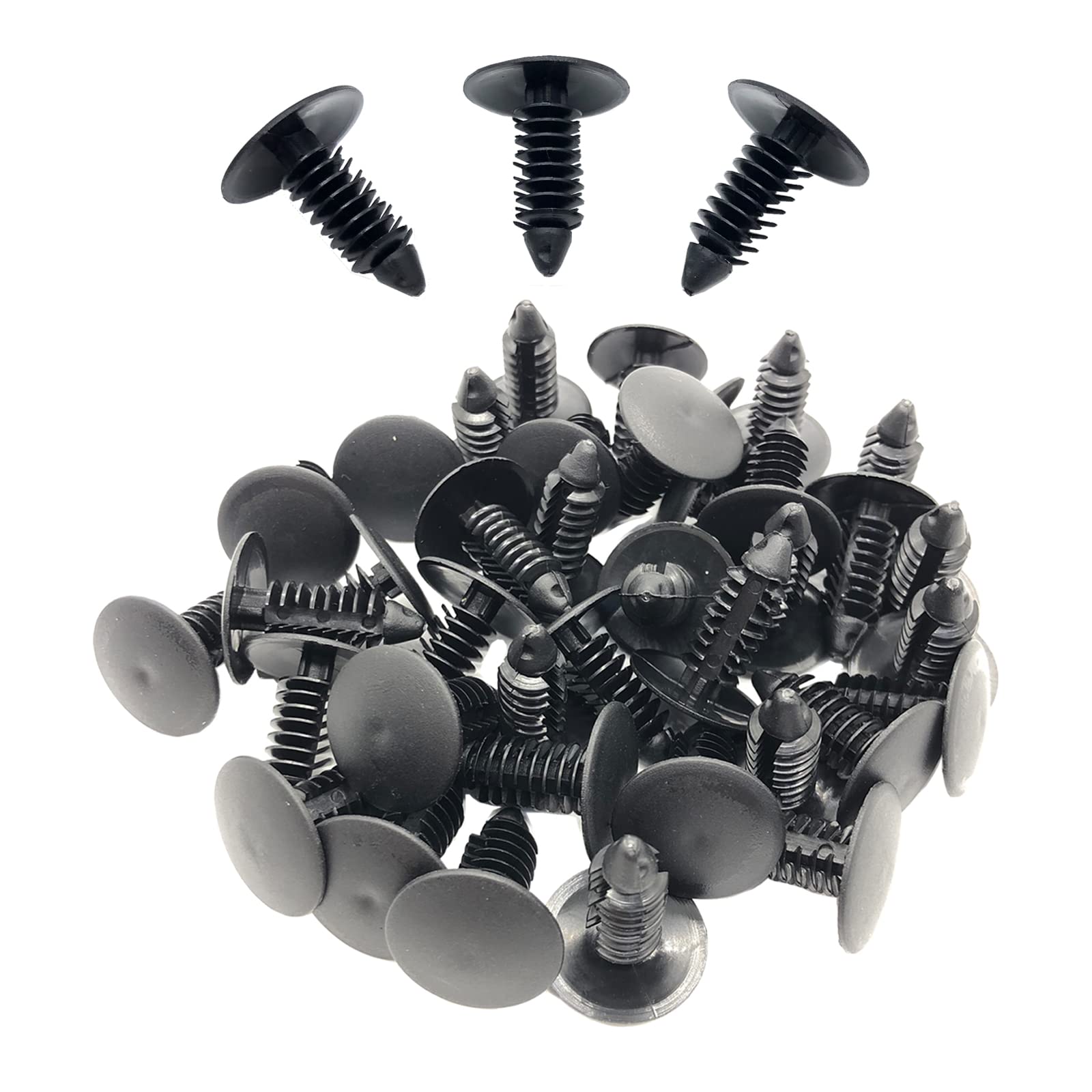 Photo 1 of 100 pcs Medium Multi-Gauge Rivet, 3/4" Length Patio Strapping Fasteners for Repair Webbing Lawn Chair Lounge for 3/16" or 7/32" Hole(Black)