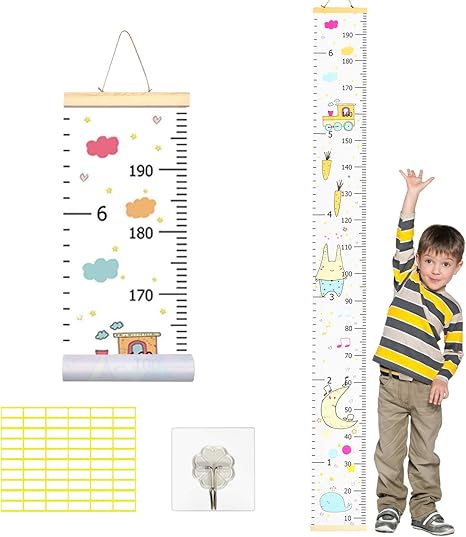 0x21cm Perfeclan Tableau De Croissance Enfants Toise Murale A Suspendre Dessin Anime Decoration De Chambre A Coucher Denfants A Bebe Et Puericulture Toises